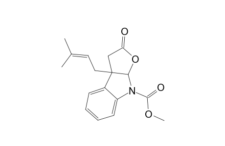 Methyl 3a-(3-methyl-2-buten-1-yl)-2-oxo-2,3,3a,8a-tetrahydro-8H-furo[2,3-b]indole-8-carboxylate