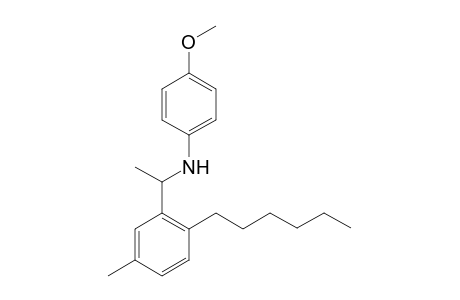 N-{1-(2-n-Hexyl-5-methylphenyl)ethyl}-4-methoxyaniline