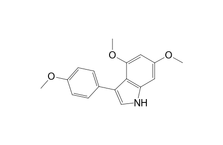 4,6-dimethoxy-3-(4-methoxyphenyl)-1H-indole