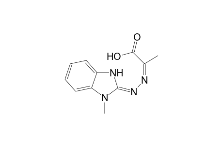 2-[1-Methylbenzimidazol-2-yl)hydrazono] N'-(.alpha.-methylacetic acid)