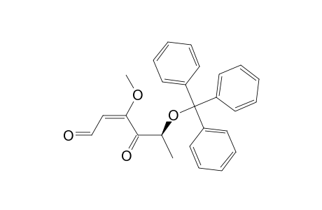 (S),(E)-5-TRITYLOXY-3-METHOXY-4-OXO-HEX-2-ENAL