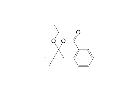1-Ethoxy-2,2-dimethylcyclopropyl benzoate