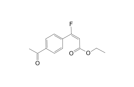 (E)-3-(4-acetylphenyl)-3-fluoro-2-propenoic acid ethyl ester