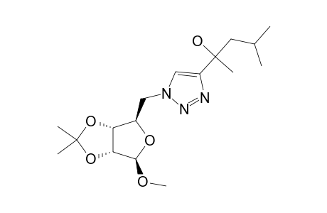 1-O-METHYL-2,3-O-ISOPROPYLIDENE-5-[4-(1-HYDROXY-1,3-DIMETHYLBUTYL)-1-H-1,2,3-TRIAZOL-1-YL]-BETA-D-RIBOFURANOSE