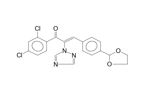 1-(2,4-DICHLOROPHENYL)-3-[4-(1,3-DIOXOLAN-2-YL)PHENYL]-2-(1,2,4-TRIAZOL-1-YL)PROPEN-1-ONE