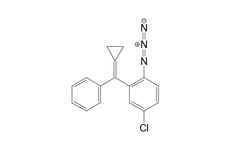 1-Azido-4-chloro-2-(cyclopropylidene(phenyl)methyl)benzene