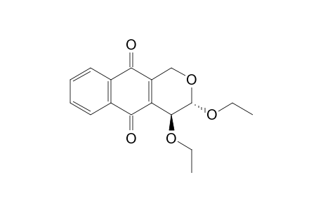 (3S,4S)-3,4-Diethoxy-3,4-dihydro-1H-benzo[g]isochromene-5,10-dione