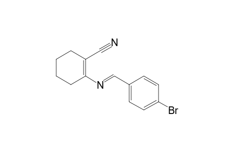 (E)-2-((4-Bromobenzylidene)amino)cyclohex-1-ene-1-carbonitrile