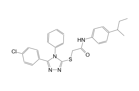 N-(4-sec-butylphenyl)-2-{[5-(4-chlorophenyl)-4-phenyl-4H-1,2,4-triazol-3-yl]sulfanyl}acetamide