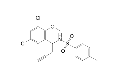 N-[1-(3,5-Dichloro-2-methoxyphenyl)-but-3-ynyl]-4-methyl-benzenesulfonamide