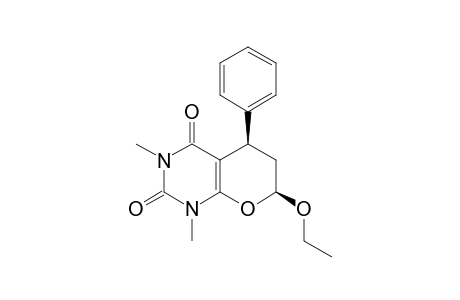 CIS-(5RS,7SR)-7-ETHOXY-1,5,6,7-TETRAHYDRO-1,3-DIMETHYL-5-PHENYL-2H-PYRANO-[2,3-D]-PYRIMIDINE-2,4(3H)-DIONE