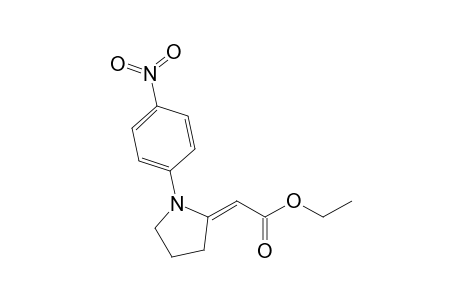 (2E)-2-[1-(4-nitrophenyl)-2-pyrrolidinylidene]acetic acid ethyl ester