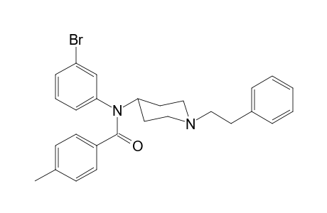 N-(3-Bromophenyl)-4-methyl-N-[1-(2-phenylethyl)piperidin-4-yl]benzamide