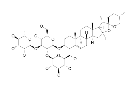 DIOSGENIN-3-O-BETA-D-GLUCOPYRANOSYL-(1->2)-[ALPHA-L-RHAMNOPYRANOSYL-(1->3)]-BETA-D-GLUCOPYRANOSIDE