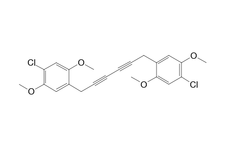 1-Chloranyl-4-[6-(4-chloranyl-2,5-dimethoxy-phenyl)hexa-2,4-diynyl]-2,5-dimethoxy-benzene