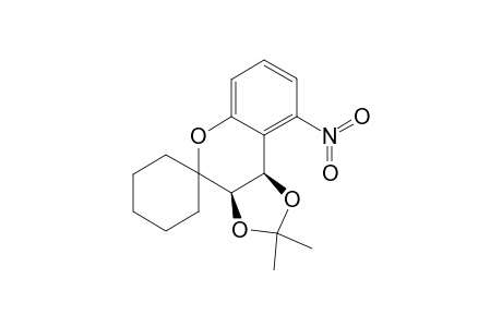 (+/-)-CIS-3,4-DIHYDRO-3,4-O-(ISOPROPYLIDENE)-5-NITROSPIRO-[2H-BENZO-[B]-PYRANO-2,1'-CYCLOHEXANE]-3,4-DIOL