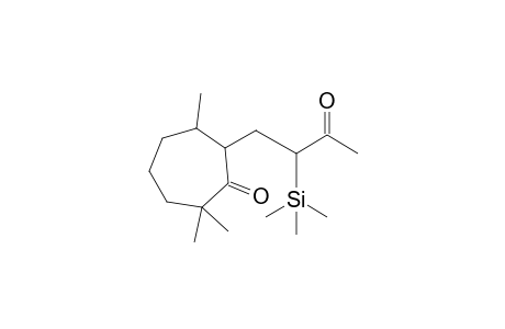 2,2,6-trimethyl-7-(3-oxidanylidene-2-trimethylsilyl-butyl)cycloheptan-1-one