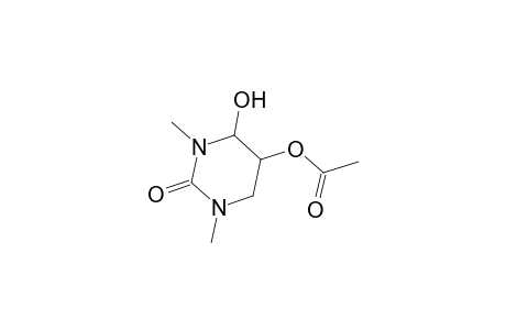 2(1H)-Pyrimidinone, 5-(acetyloxy)tetrahydro-4-hydroxy-1,3-dimethyl-