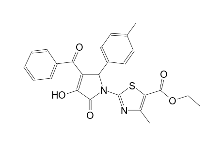 5-thiazolecarboxylic acid, 2-[3-benzoyl-2,5-dihydro-4-hydroxy-2-(4-methylphenyl)-5-oxo-1H-pyrrol-1-yl]-4-methyl-, ethyl ester