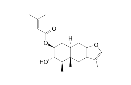 3alpha-Hydroxy-2beta-senecionyloxy-10alpha-H-furanoeremophilane