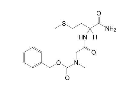 benzyl 2-{[(1S)-1-(aminocarbonyl)-3-(methylsulfanyl)propyl]amino}-2-oxoethyl(methyl)carbamate