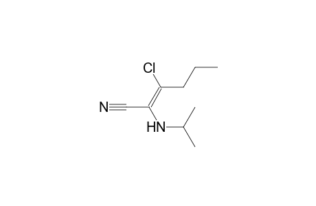 2-Hexenenitrile, 3-chloro-2-[(1-methylethyl)amino]-, (Z)-