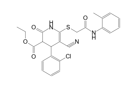 3-pyridinecarboxylic acid, 4-(2-chlorophenyl)-5-cyano-1,2,3,4-tetrahydro-6-[[2-[(2-methylphenyl)amino]-2-oxoethyl]thio]-2-oxo-, ethyl ester