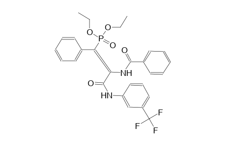 phosphonic acid, [(1Z)-2-(benzoylamino)-3-oxo-1-phenyl-3-[[3-(trifluoromethyl)phenyl]amino]-1-propenyl]-, diethyl ester