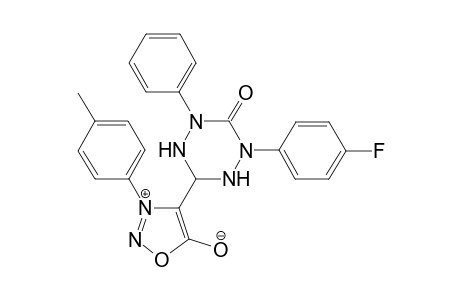 2-(4-Fluorophenyl)-6-[3-(4-methylphenyl)sydnon-4-yl]-4-phenyl-1,2,4,5-tetrazinan-3-one