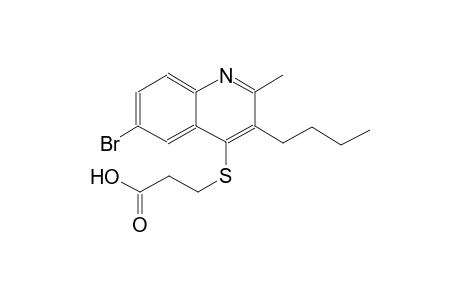3-(6-bromanyl-3-butyl-2-methyl-quinolin-1-ium-4-yl)sulfanylpropanoate