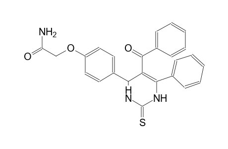 2-[4-(5-benzoyl-6-phenyl-2-thioxo-1,2,3,4-tetrahydro-4-pyrimidinyl)phenoxy]acetamide