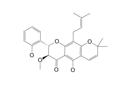 5,2'-DIHYDROXY-3-METHOXY-6,7-(2'',2''-DIMETHYLCHROMENE)-8-(3''',3'''-DIMETHYLALLYL)-FLAVANONE