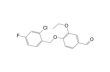 4-[(2-chloro-4-fluorobenzyl)oxy]-3-ethoxybenzaldehyde
