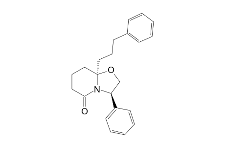 (3R,8aR)-3-phenyl-8a-(3-phenylpropyl)-3,6,7,8-tetrahydro-2H-oxazolo[3,2-a]pyridin-5-one