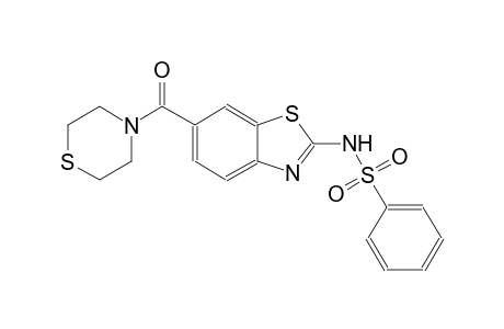 benzenesulfonamide, N-[6-(4-thiomorpholinylcarbonyl)-2-benzothiazolyl]-