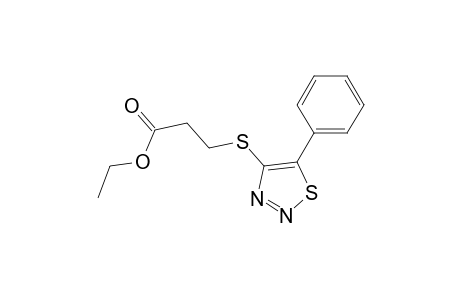 3-[(5-phenyl-4-thiadiazolyl)thio]propanoic acid ethyl ester