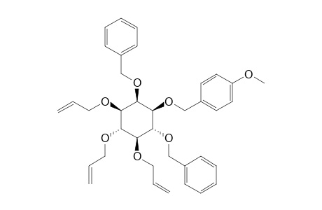 (+)-3,4,5-Tri-O-allyl-2,6-di-O-benzyl-1-O-(p-methoxybenzyl)-myo-insitol