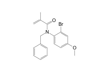 N-(2-bromanyl-4-methoxy-phenyl)-2-methyl-N-(phenylmethyl)prop-2-enamide