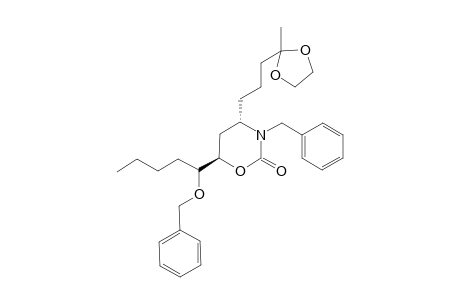 [4S,6R,6(1S)]-N-Benzyl-6-[1-(benzyloxy)pentyl]-4-[(4,4-ethylidenedioxy)penty])-3,4,5,6-tetrahydro-1,3-oxazin-2-one