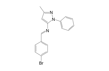 1-PHENYL-3-METHYL-5-N-p-BROMO-BENZYLIDENE-AMINO-PYRAZOLE