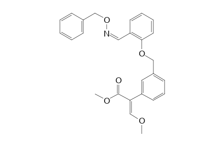 Benzeneacetic acid, alpha-(methoxymethylene)-3-[[2-[[(phenylmethoxy)imino]methyl]phenoxy]methyl]-, methyl ester