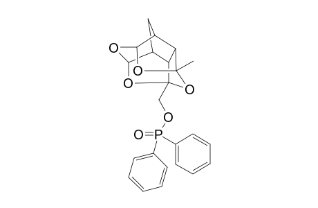 1-Dimhenylphosphonylmethyl-7-methyl-2,4,6,13-tetraoxapentacyclo[5.5.1.0(3,11).0(5,9).0(8,12)]tridecane