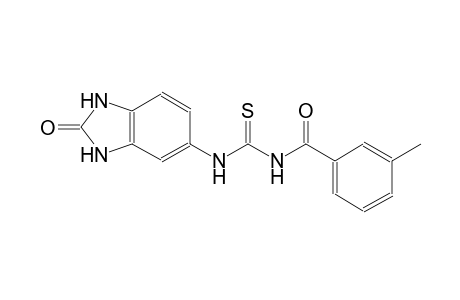 N-(3-methylbenzoyl)-N'-(2-oxo-2,3-dihydro-1H-benzimidazol-5-yl)thiourea