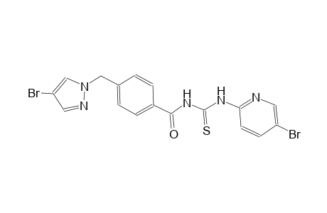 N-{4-[(4-bromo-1H-pyrazol-1-yl)methyl]benzoyl}-N'-(5-bromo-2-pyridinyl)thiourea
