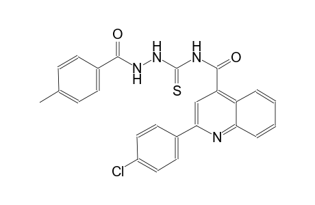 2-(4-chlorophenyl)-N-{[2-(4-methylbenzoyl)hydrazino]carbothioyl}-4-quinolinecarboxamide