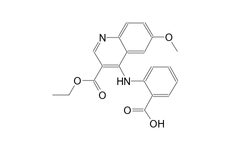 2-[(3-carbethoxy-6-methoxy-4-quinolyl)amino]benzoic acid