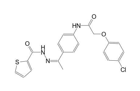 2-(4-chlorophenoxy)-N-{4-[(1Z)-N-(2-thienylcarbonyl)ethanehydrazonoyl]phenyl}acetamide
