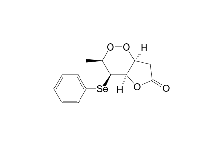 (+-)-(3R,4R,4aR,7aS)-3-methyl-4-phenylselenyltetrahydro-furo[3,2-c][1,2]dioxin-6-one