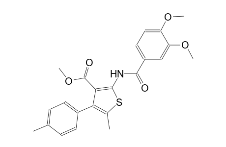 methyl 2-[(3,4-dimethoxybenzoyl)amino]-5-methyl-4-(4-methylphenyl)-3-thiophenecarboxylate