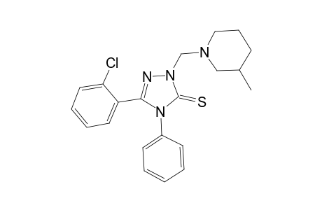 5-(2-Chlorophenyl)-2-[(3-methyl-1-piperidinyl)methyl]-4-phenyl-1,2,4-triazole-3-thione